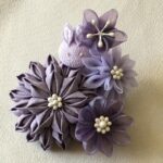 purple brooch